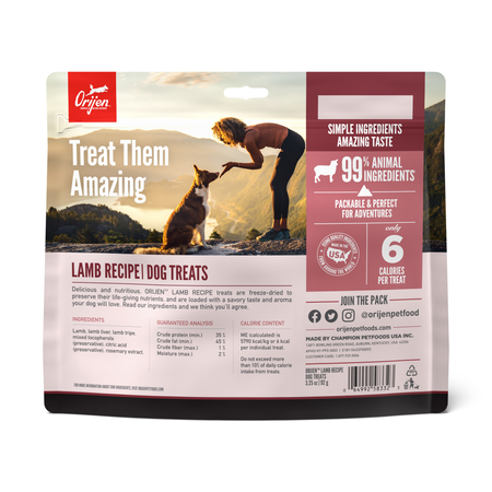 ORIJEN FD TREATS - LAMB RECIPE - Woofur Natural Pet Products