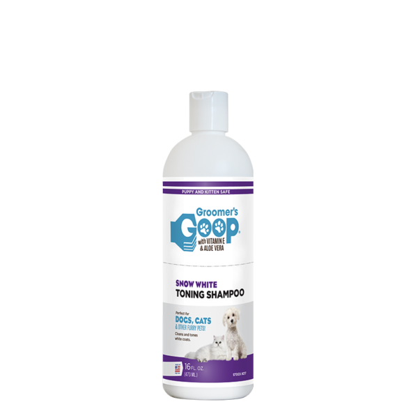 Groomer’s Goop Snow White Toning Shampoo 16 oz.