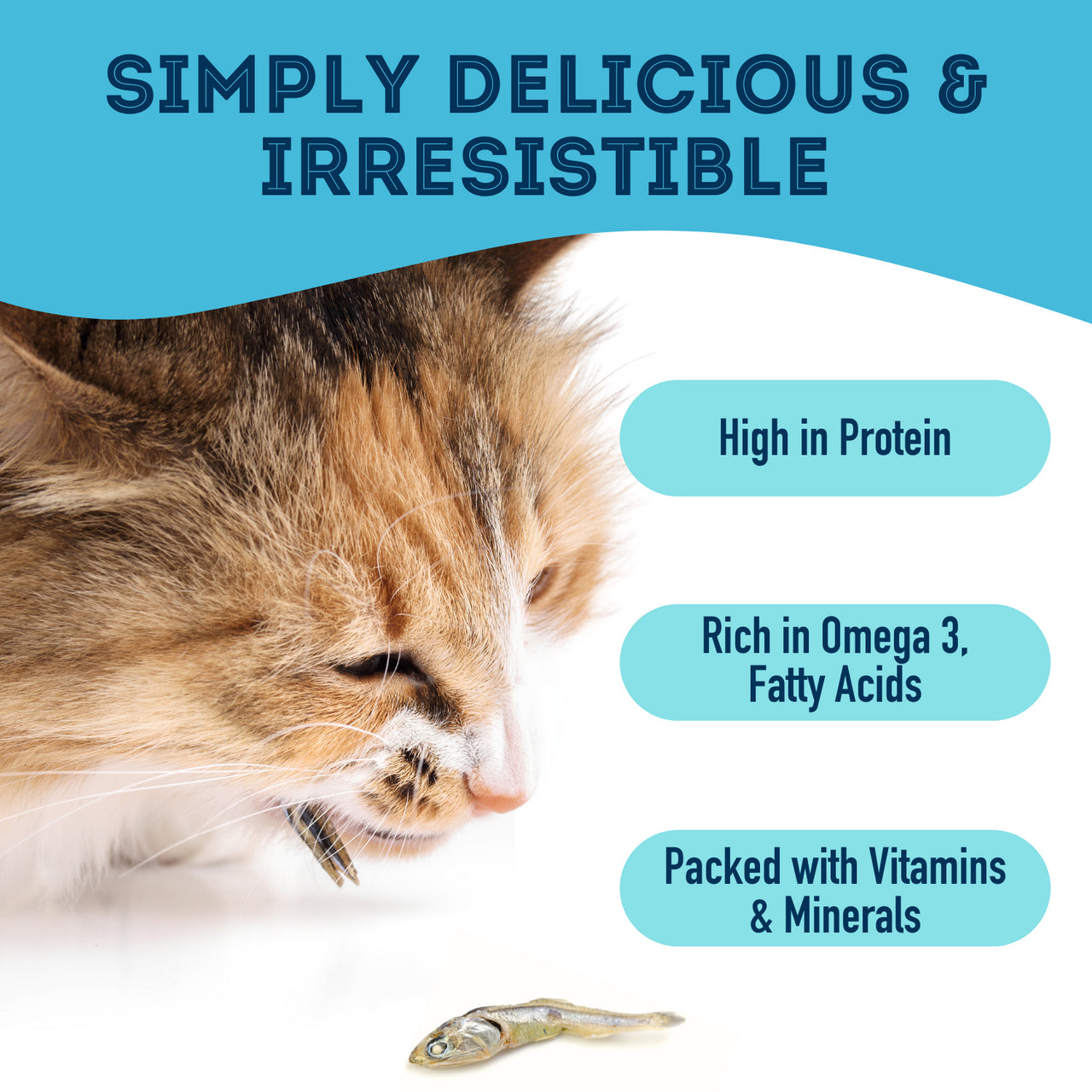 The Granville Island Pet - With Love & Fishes Dehydrated Sardine - Woofur Natural Pet Products