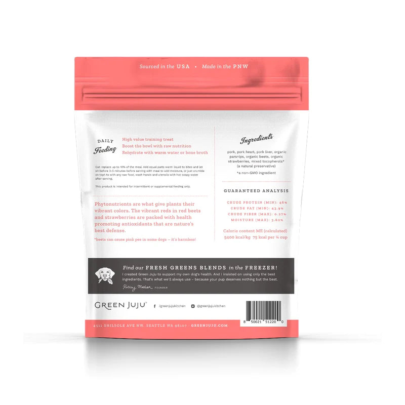 Green Juju - Freeze Dried  Pork Pink 85g