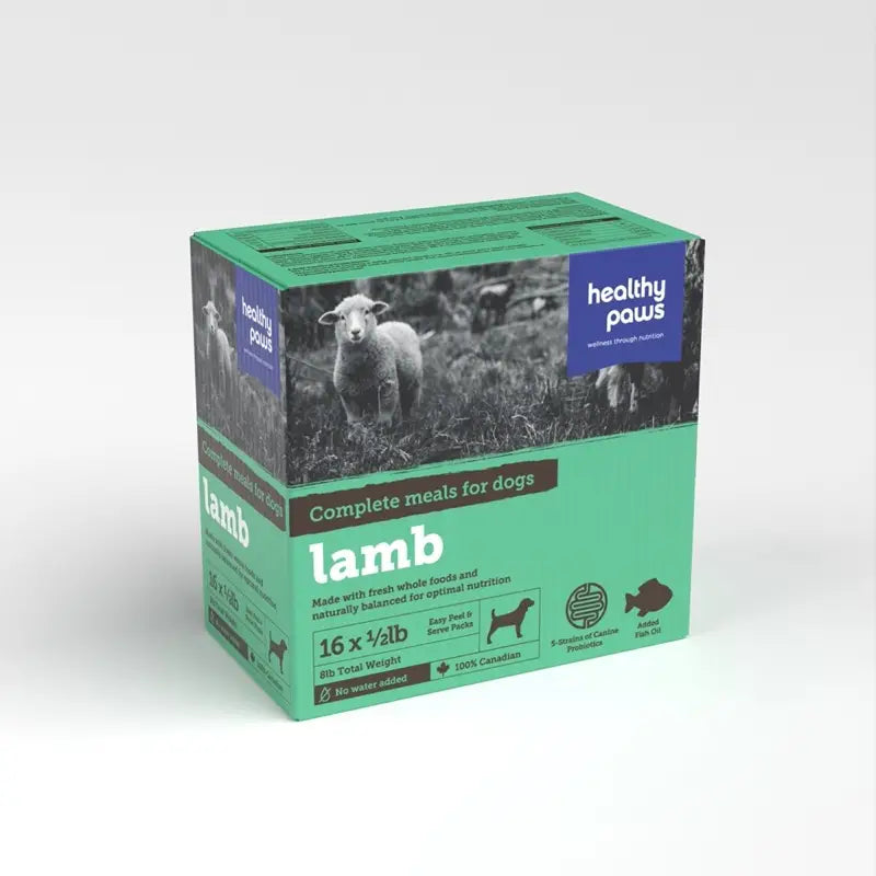 Healthy Paws Complete - Lamb Dinner 8lbs (16 x 1/2lb)