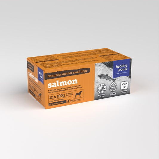 Healthy Paws - Small Dog Salmon (12 x 100g)