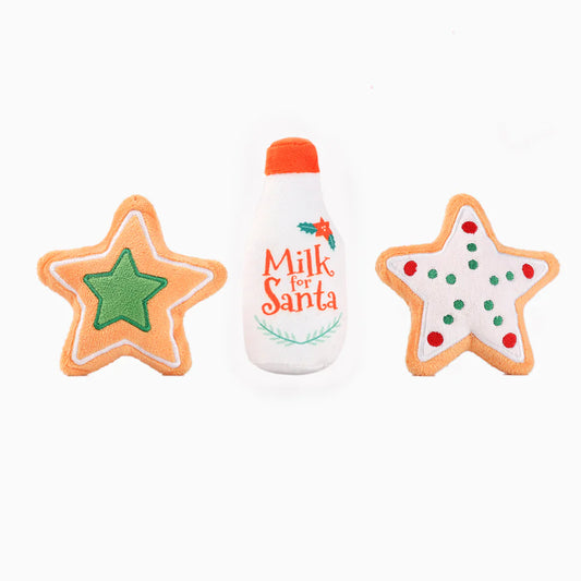 HugSmart: Fuzzy Friends Happy Woofmas - Milk & Cookies 3pk