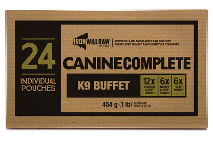 IRON WILL RAW - CANINE COMPLETE: K9 BUFFET 24lb