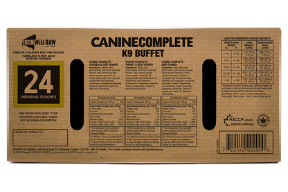 IRON WILL RAW - CANINE COMPLETE: K9 BUFFET 24lb