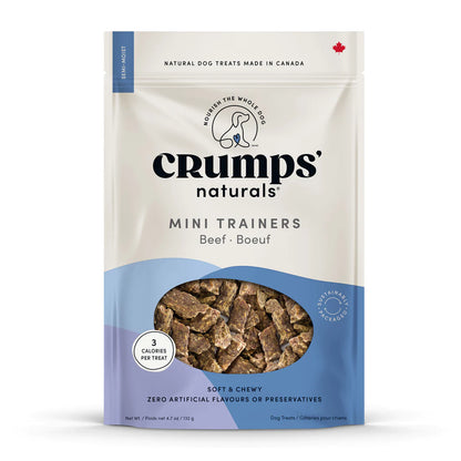 Crumps' Naturals Treats - Semi Moist Beef Mini Trainers (132g)