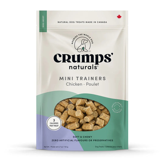 Crumps' Naturals Treats - Semi Moist Chicken Mini Trainers 132g