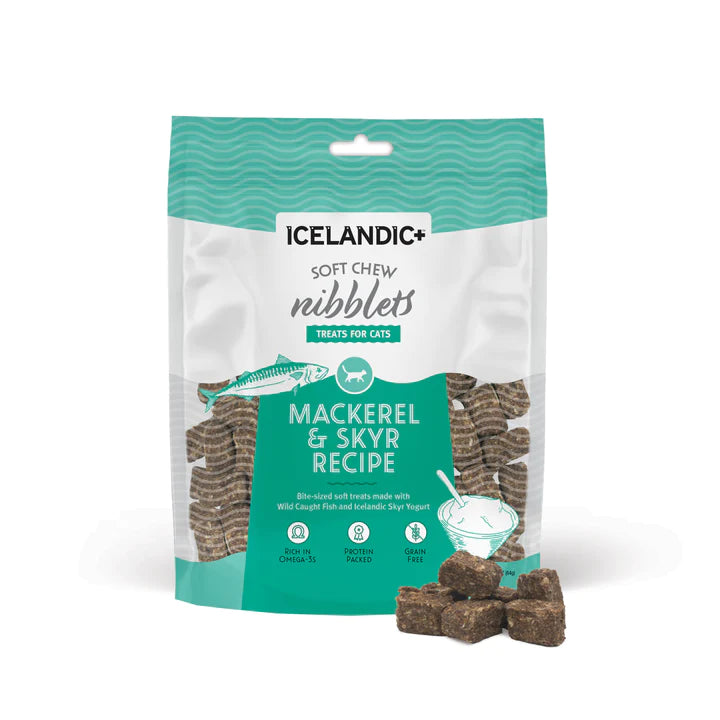 Icelandic+ Mackerel & Skyr Soft Chew Nibblets 2.5oz
