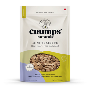Crumps' Naturals Treats - Freeze-Dried Beef Liver Mini Trainers - Woofur Natural Pet Products