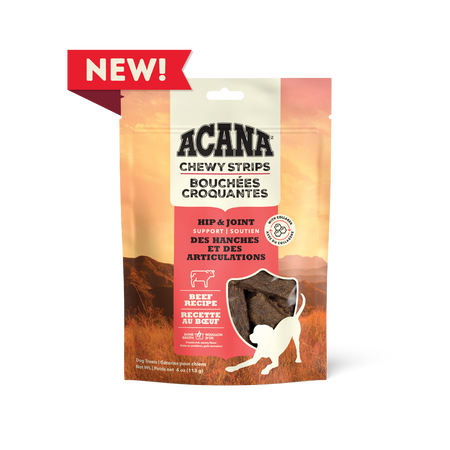 Acana Chewy Strips - Hip & Joint Beef 113g