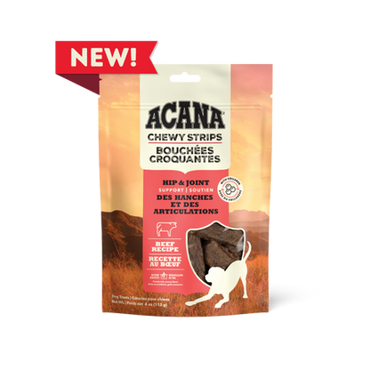 Acana Chewy Strips - Hip & Joint Beef 113g