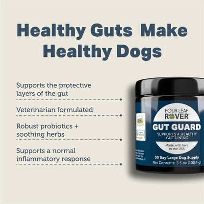 Four Leaf Rover - Gut Guard - For Dogs with Irritated, Leaky Guts - 100.4 g