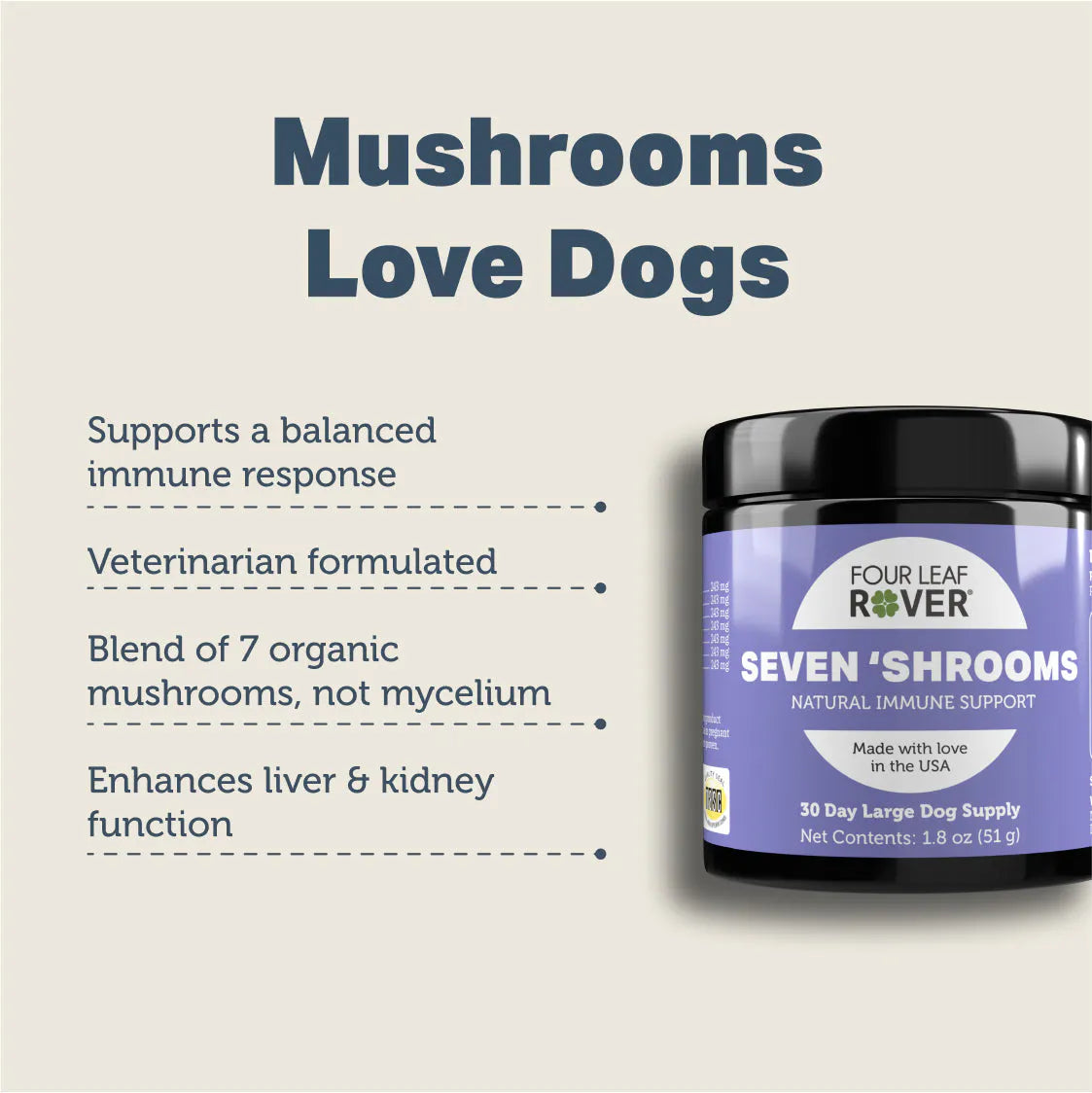 Four Leaf Rover - Seven 'Shrooms - 51g