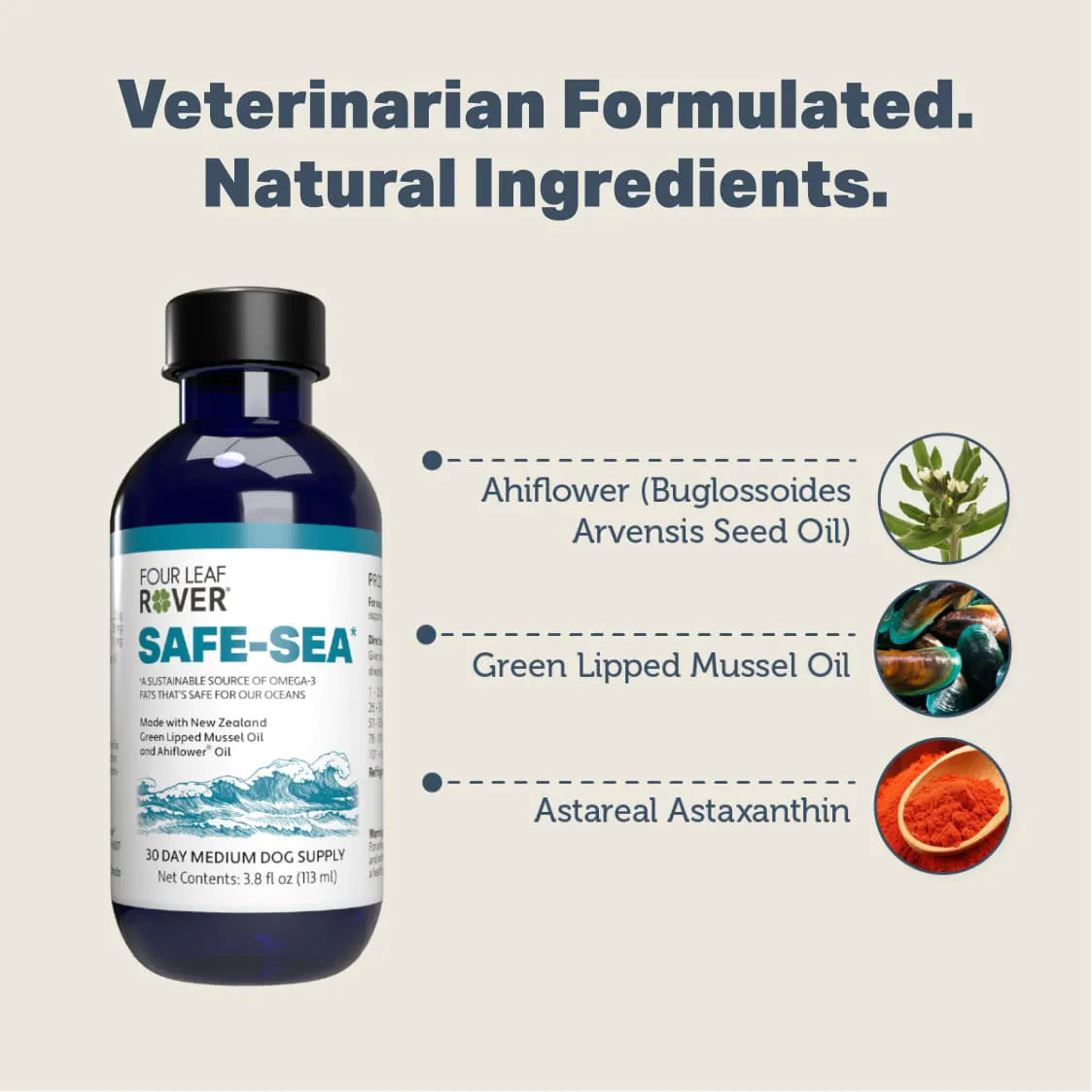 Four Leaf Rover - Safe-Sea - Premium Fatty Acids - 113 ml