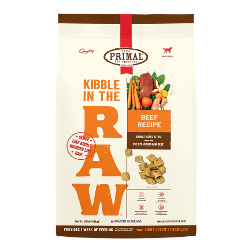 Primal Kibble in the Raw FD - Beef Formula - Woofur Natural Pet Products