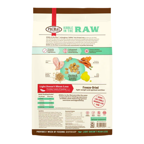 Primal Kibble in the Raw FD - Chicken Formula - Woofur Natural Pet Products