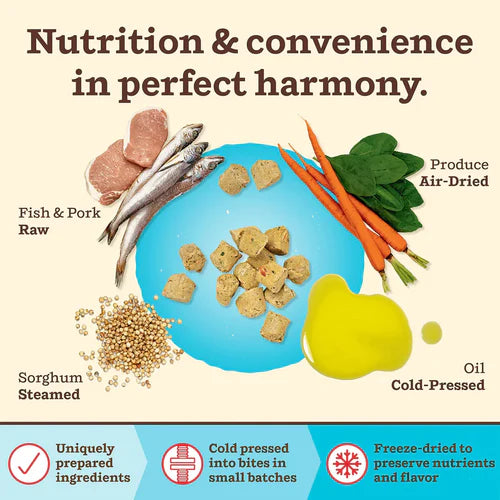 Primal Kibble in the Raw FD - Fish & Pork Formula - Woofur Natural Pet Products