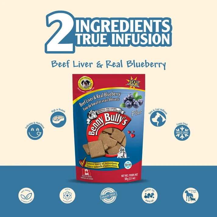 Benny Bullys - Beef Liver Plus Blueberry
