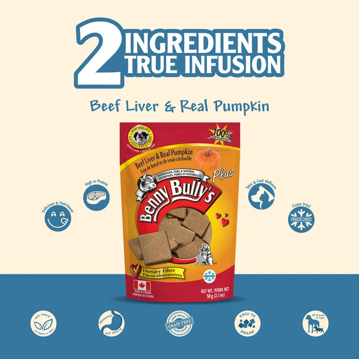 Benny Bullys - Beef Liver Plus Pumpkin