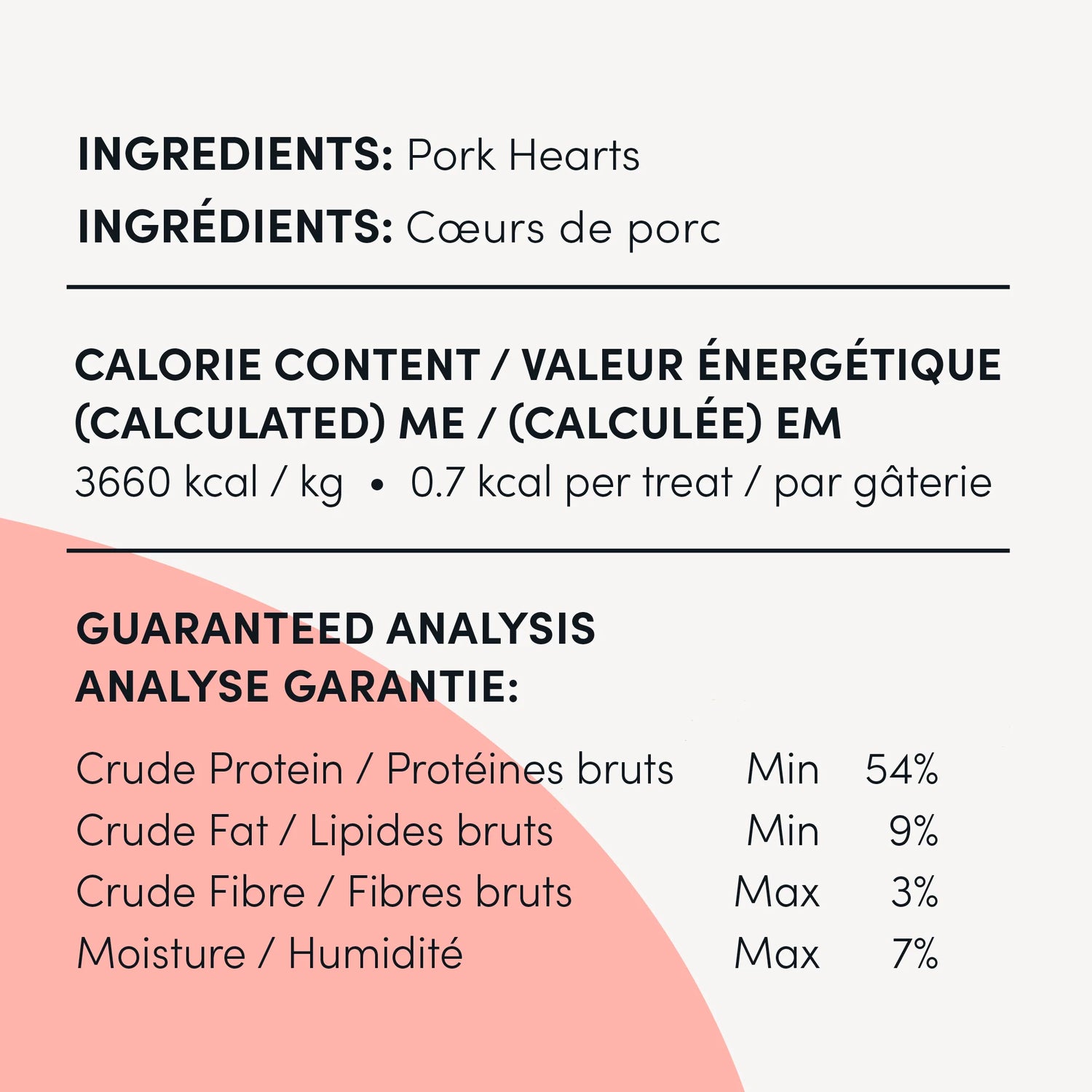 Crumps' Naturals Treats - Freeze-Dried Pork Hearts  Mini Trainers