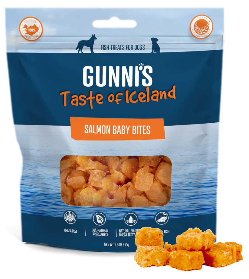 Gunni's - Salmon Baby Bites - Woofur Natural Pet Products