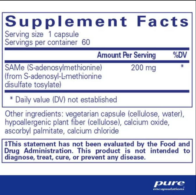 Pure Encapsulations - SAMe (S-Adenosylmethionine)
