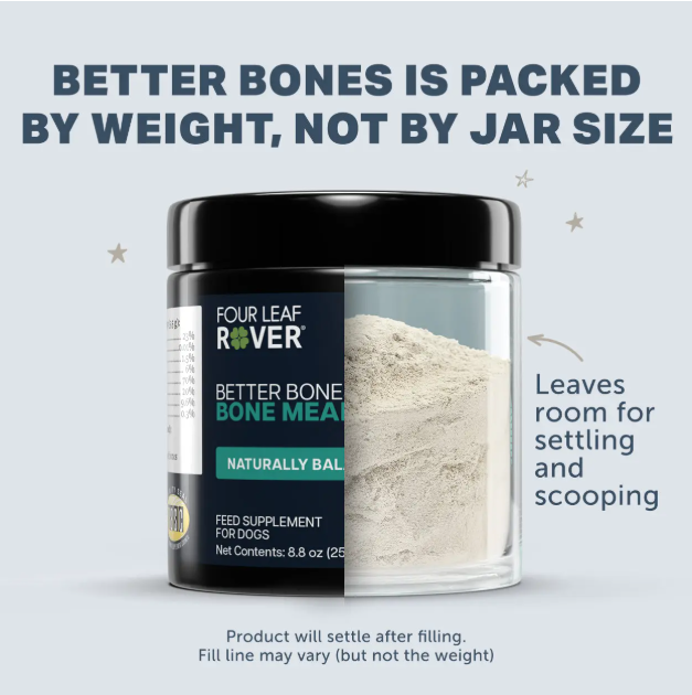 Four Leaf Rover - Better Bones - Dried Bone for Homemade Diets - Woofur Natural Pet Products