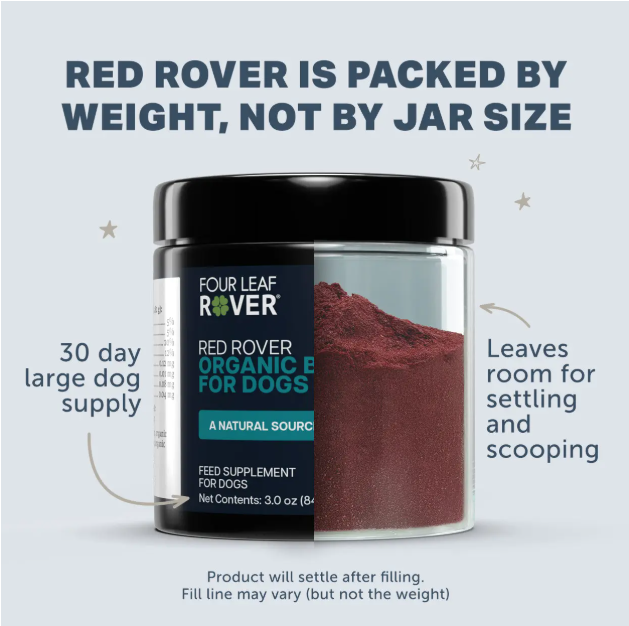 Four Leaf Rover - Red Rover - Organic Berries for Dogs - Woofur Natural Pet Products