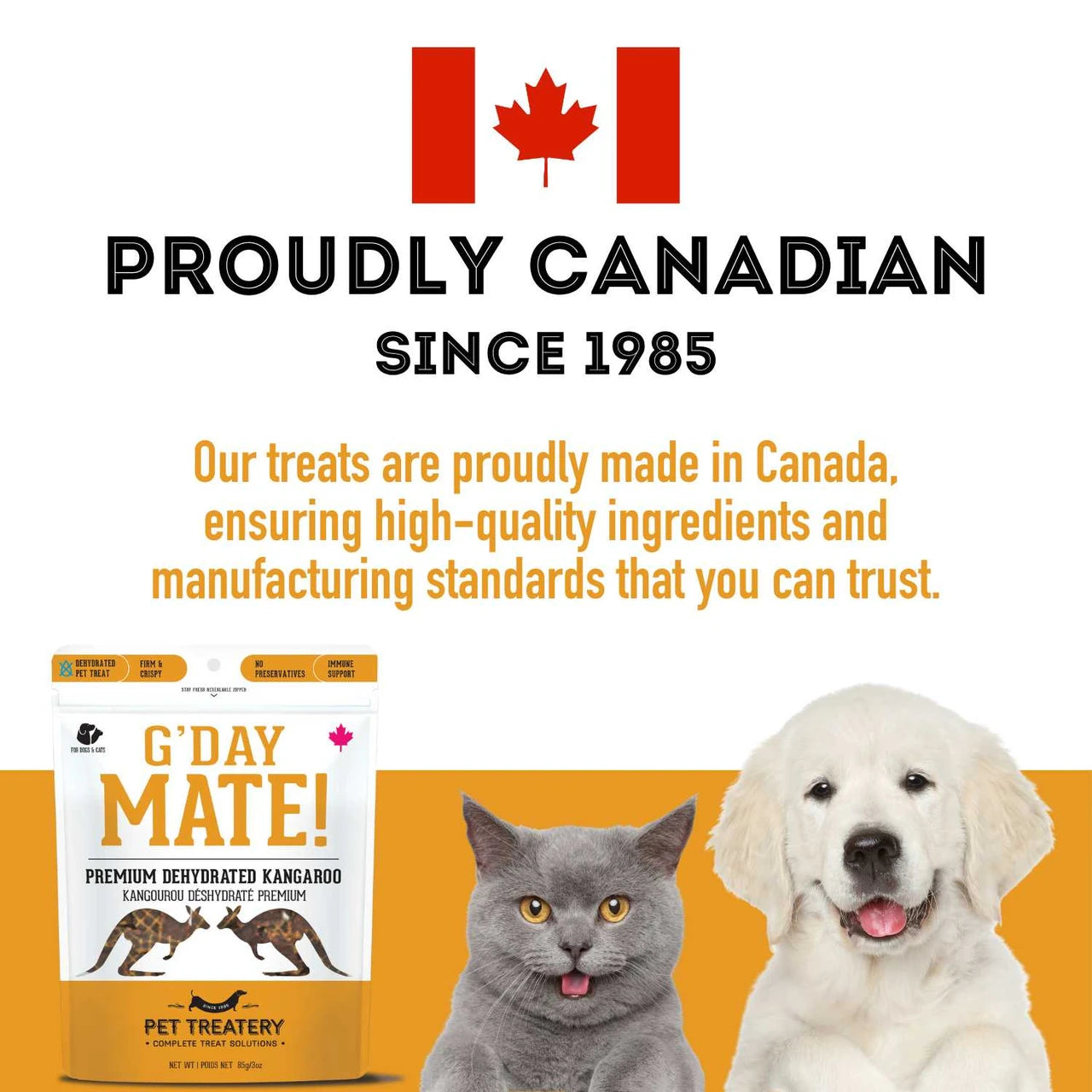 The Granville Island Pet - G'Day Mate (Dehydrated Kangaroo) - Woofur Natural Pet Products