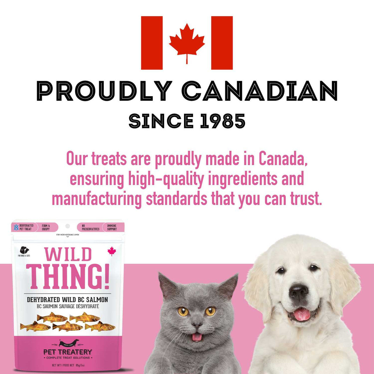 The Granville Island Pet - Wild Thing (Dehydrated Wild BC Salmon) - Woofur Natural Pet Products