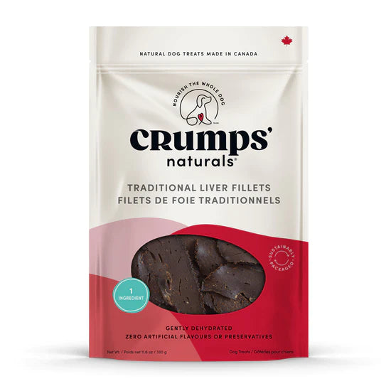 Crumps' Naturals Treats - Traditional Liver Fillets - Woofur Natural Pet Products