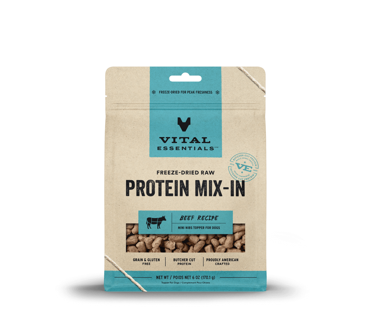 Vital Essentials - Protein Mix-In Mini Nibs Beef Topper for Dogs (6oz)