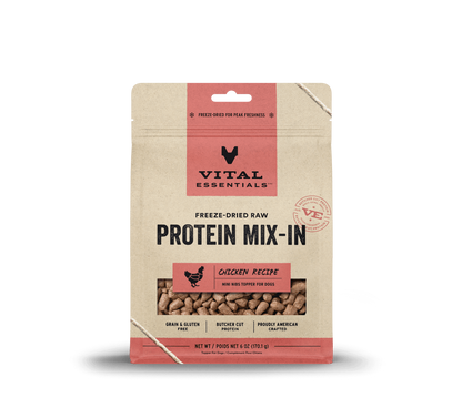 Vital Essentials - Protein Mix-In Mini Nibs Chicken Topper for Dogs (6oz)