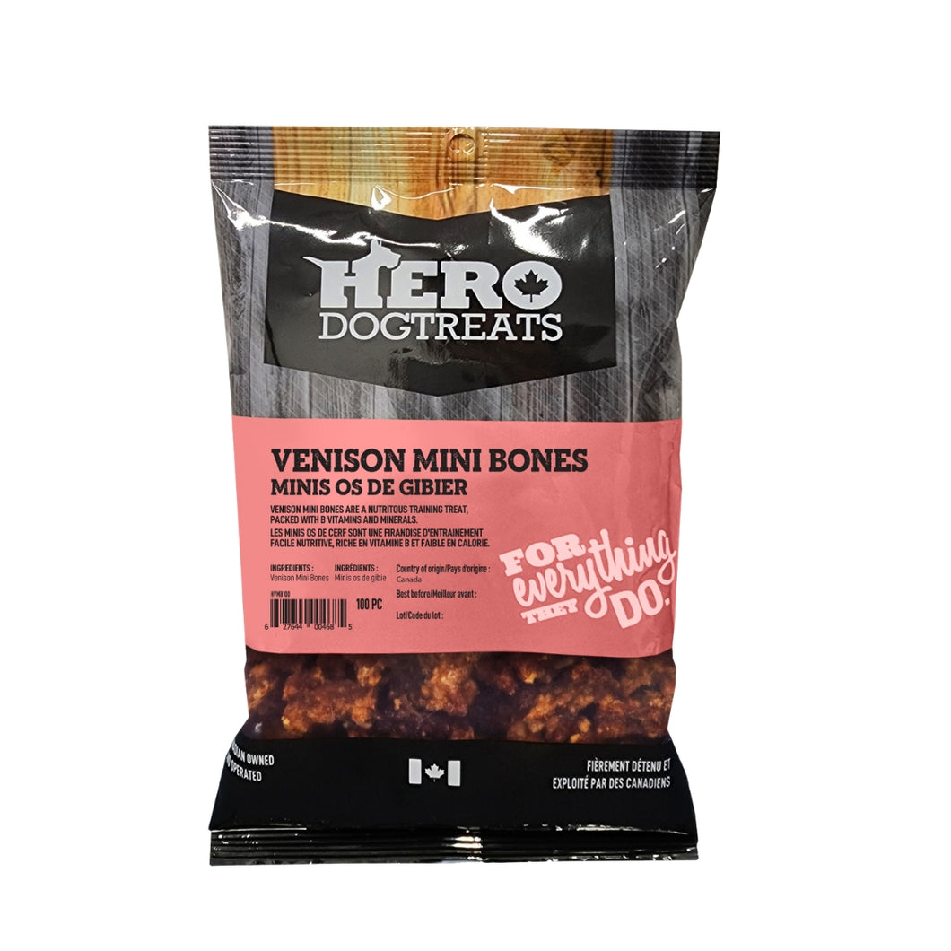 Hero - Venison Mini Bones - 100 pcs