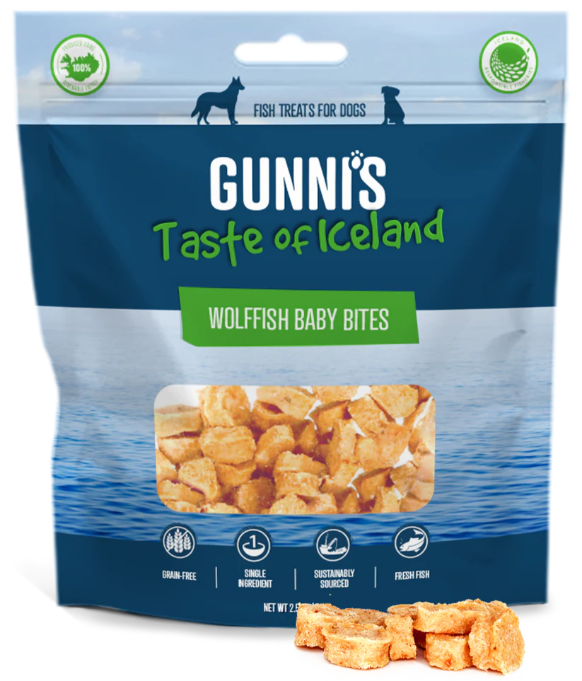 Gunni's - Wolffish Baby Bites - Woofur Natural Pet Products
