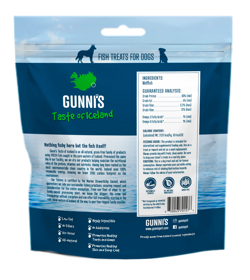 Gunni's - Wolffish Baby Bites - Woofur Natural Pet Products
