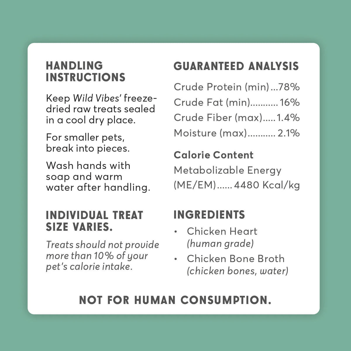 Wild Vibes - Chicken Heart & Bone Broth - Woofur Natural Pet Products