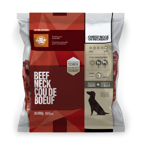 BCR - BEEF NECK RAW BONE - 2lb - Woofur Natural Pet Products