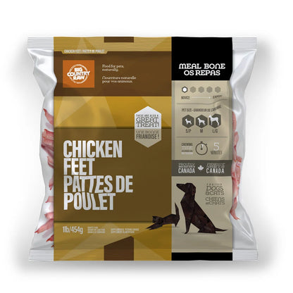 BCR - CHICKEN FEET RAW BONE - 1lbs - Woofur Natural Pet Products
