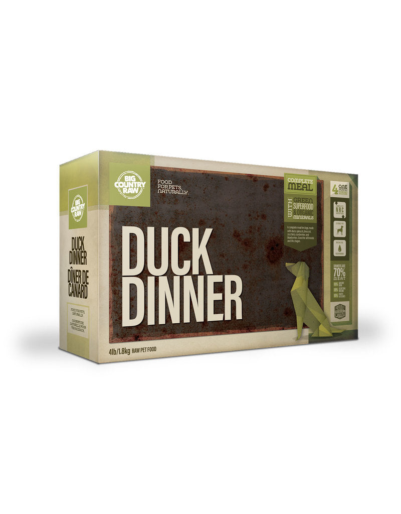 BCR - DUCK DINNER - 4LB - Woofur Natural Pet Products