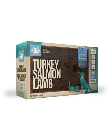 BCR - TURKEY SALMON LAMB - 4LB - Woofur Natural Pet Products