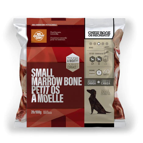 BCR - BEEF MARROW RAW BONE - Small 2lbs - Woofur Natural Pet Products