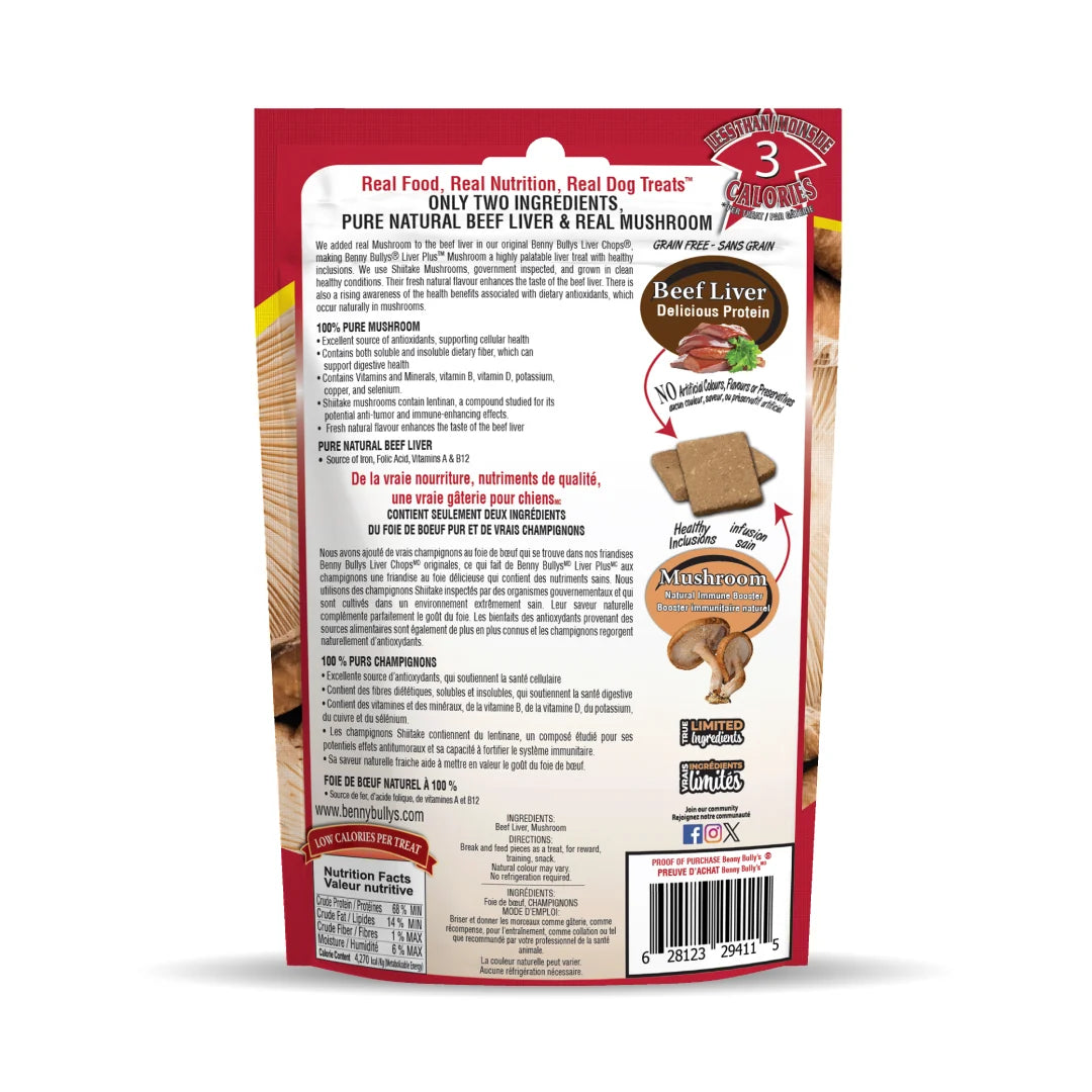 Benny Bullys - Beef Liver Plus Shiitake Mushroom
