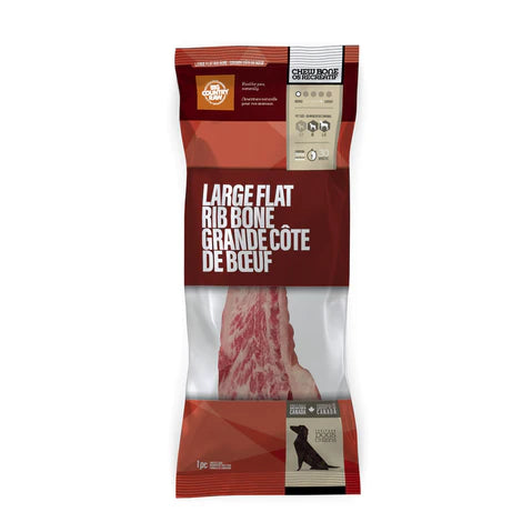 BCR - FLAT RIB RAW BONE - 1pc - Woofur Natural Pet Products