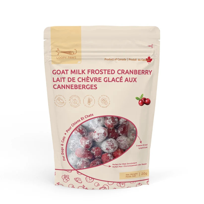 Loopy Paws - Goat Milk Frosted Crispies - Cranberry