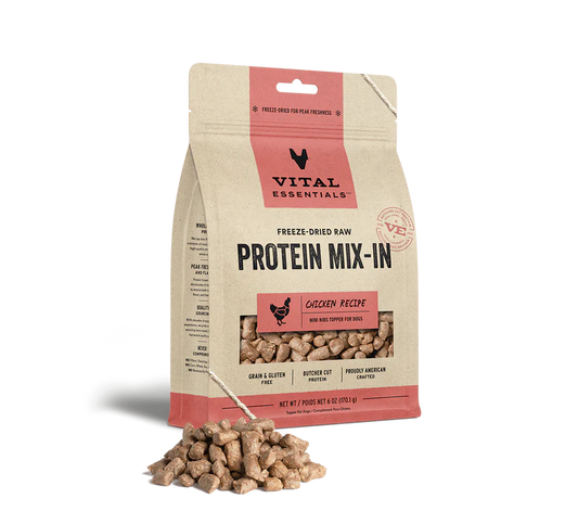 Vital Essentials - Protein Mix-In Mini Nibs Chicken Topper for Dogs (6oz)