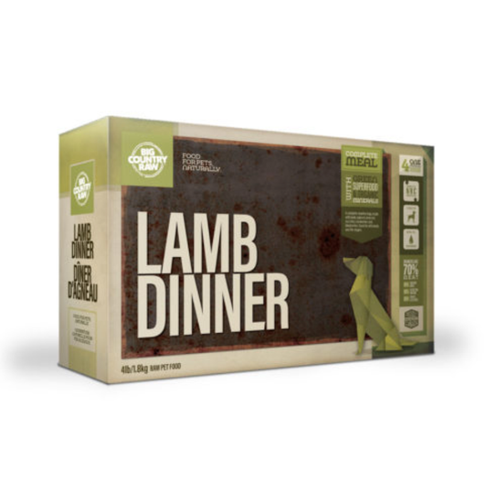BCR - LAMB DINNER - 4LB - Woofur Natural Pet Products