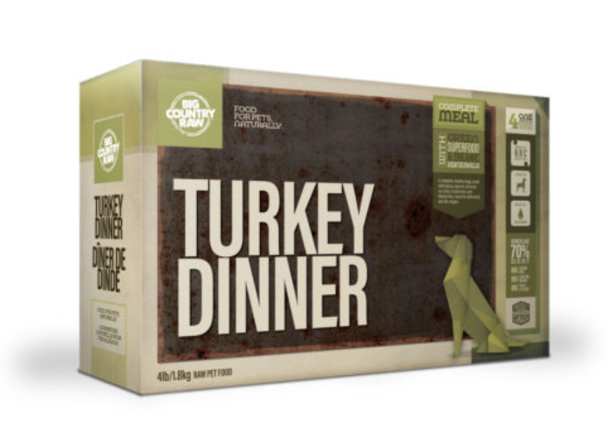BCR - TURKEY DINNER - 4LB - Woofur Natural Pet Products