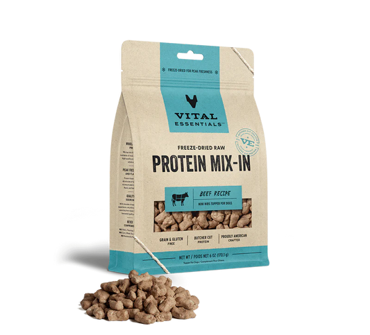 Vital Essentials - Protein Mix-In Mini Nibs Beef Topper for Dogs (6oz)