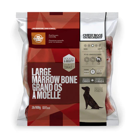 BCR - BEEF MARROW RAW BONE - Large 2lbs - Woofur Natural Pet Products
